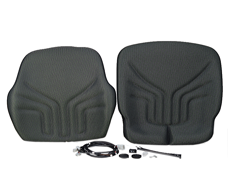 GRAMMER Polstersatz 721 Stoff anthrazit grün silber Heizung